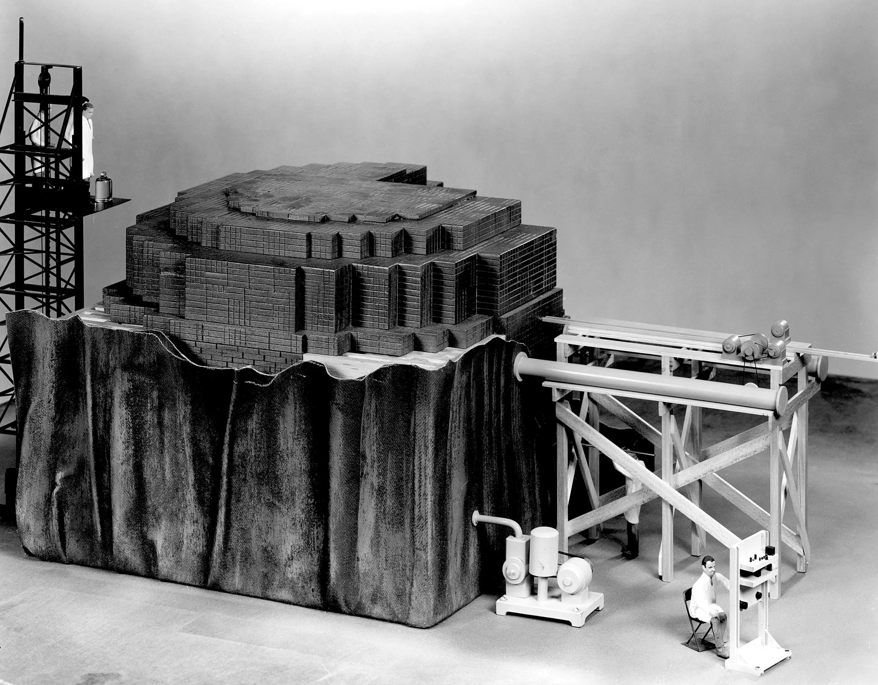 Model of the first nuclear reactor