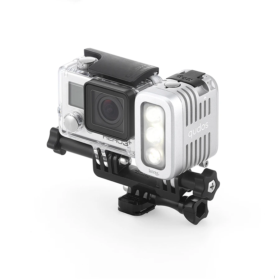 The Knog Qudos Action Video Light is waterproof up to 40 m (131 ft)