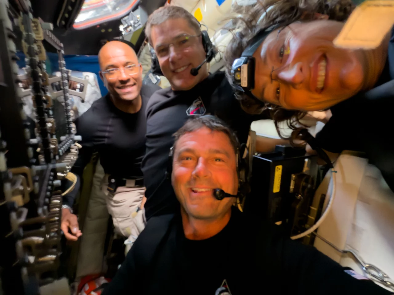 The Artemis II crew members midway through their lunar observation period