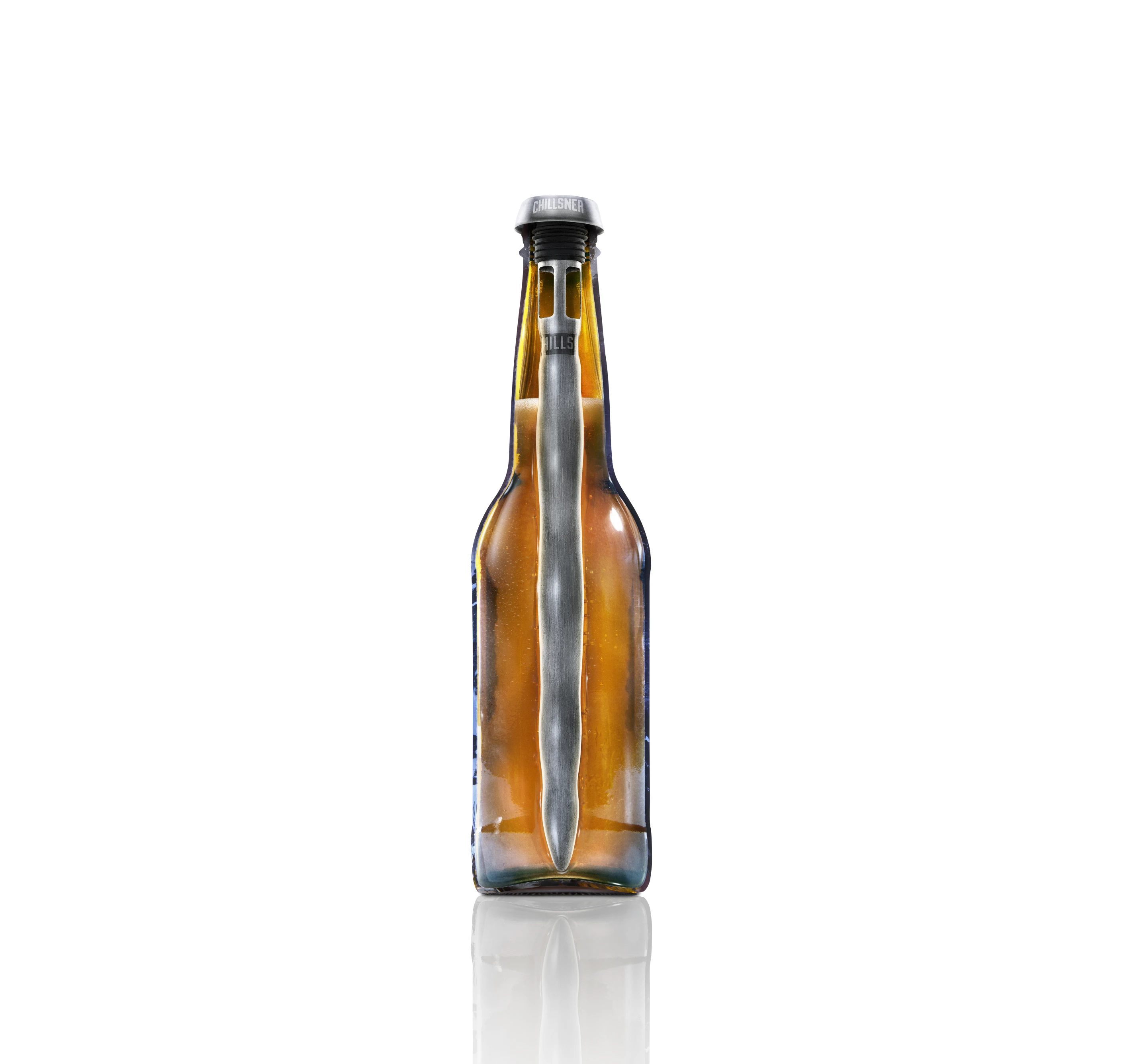 The main body of the Chillsner is filled with a thermal gel that can be cooled down to freezing temperatures