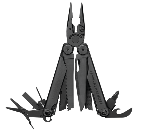The Leatherman Wave+ is available in stainless steel and black finishes