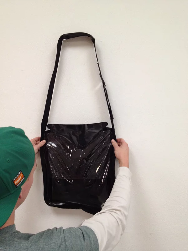 The Solar Bag can be hung up in a kitchen or cooking area