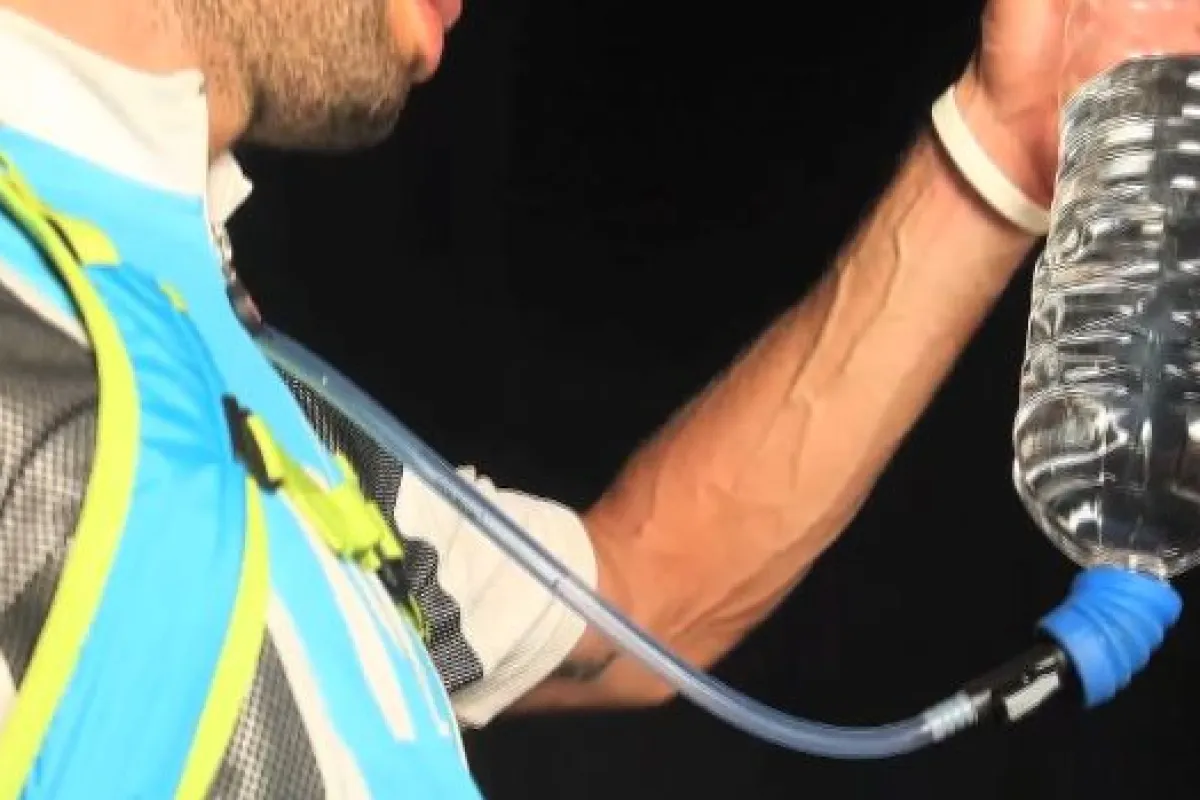 The Source UTA drops 1.5 L of water into your hydration pack in under a minute