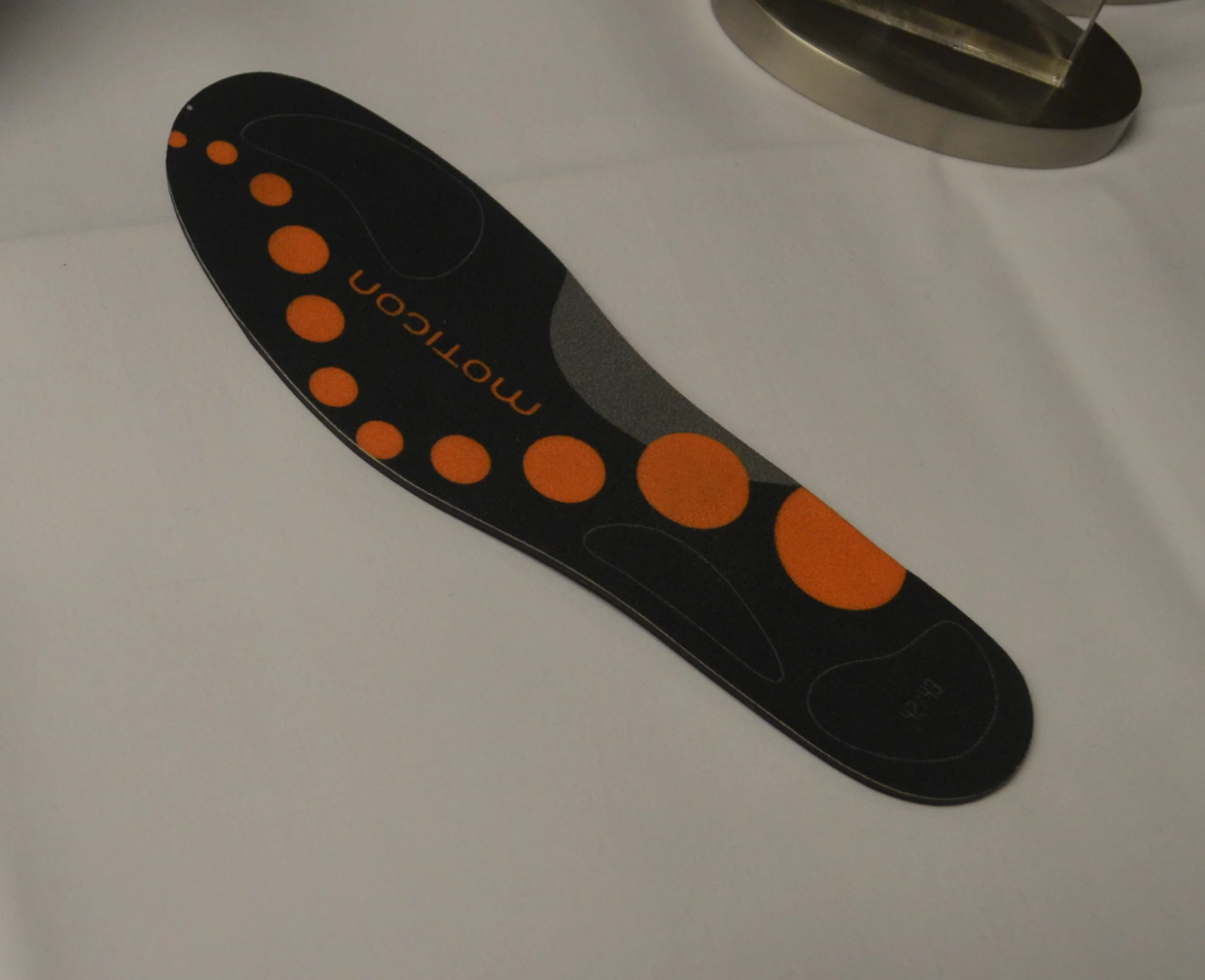 The Moticon OpenGo insole at the 2014 Wearable Technologies Conference