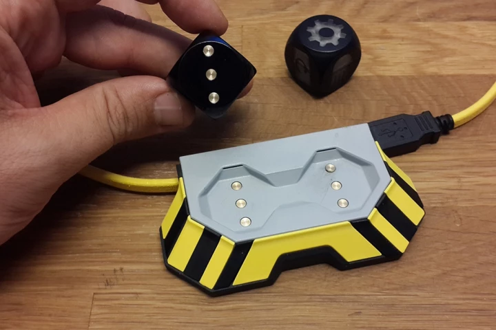 Boogie Dice take 40 minutes to fully-charge on the included charging station