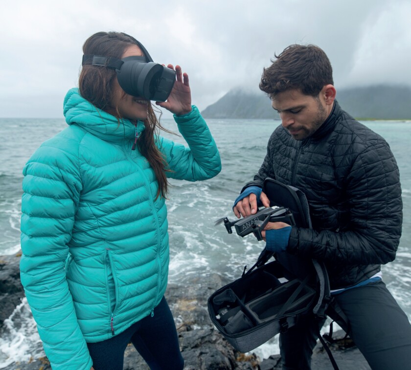 The Anafi FPV comes with a backpack that serves as a mobile benchtop for setting up your gear