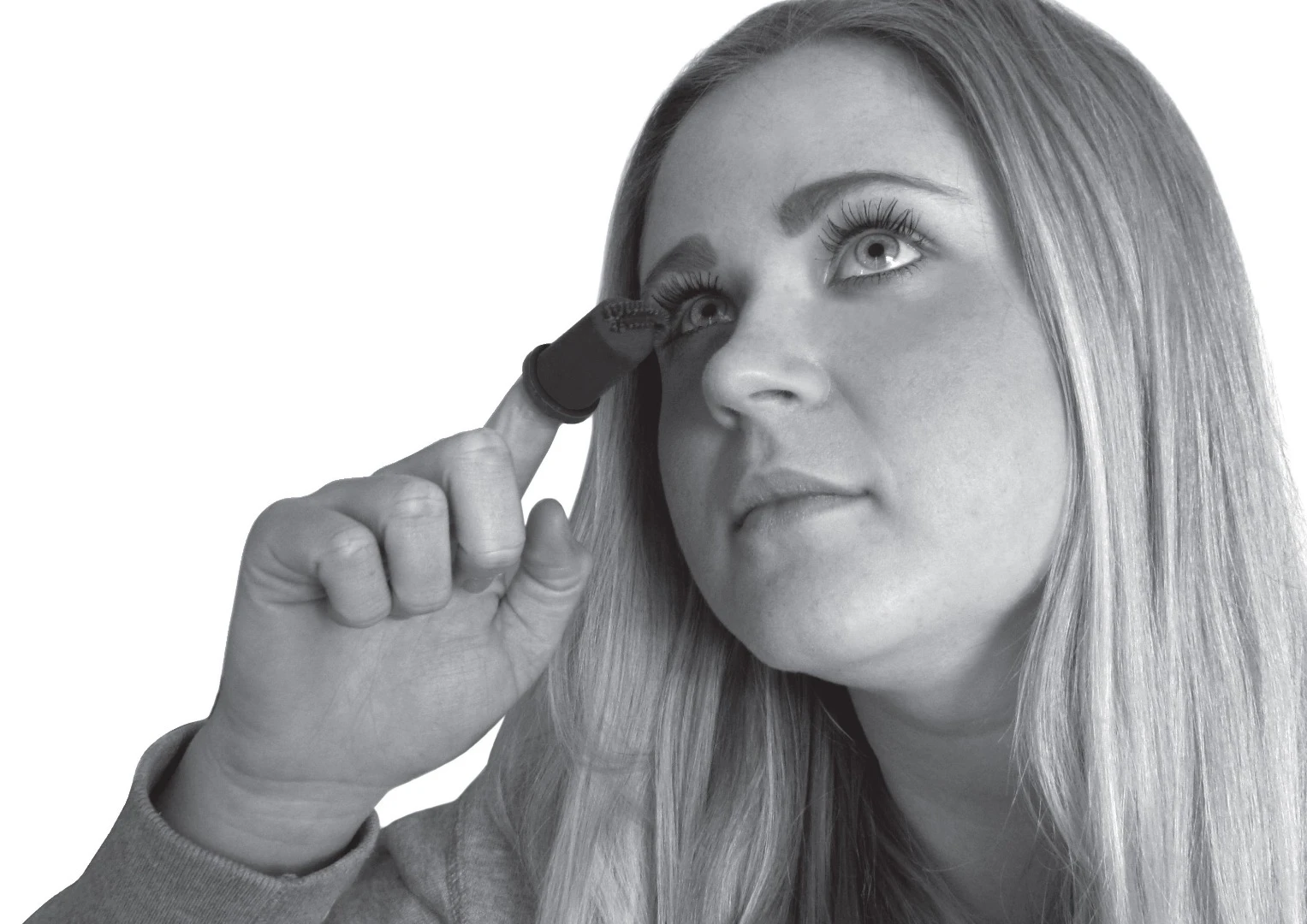 Pippa Bridges from England’s Loughborough University applies her Infinity Mascara