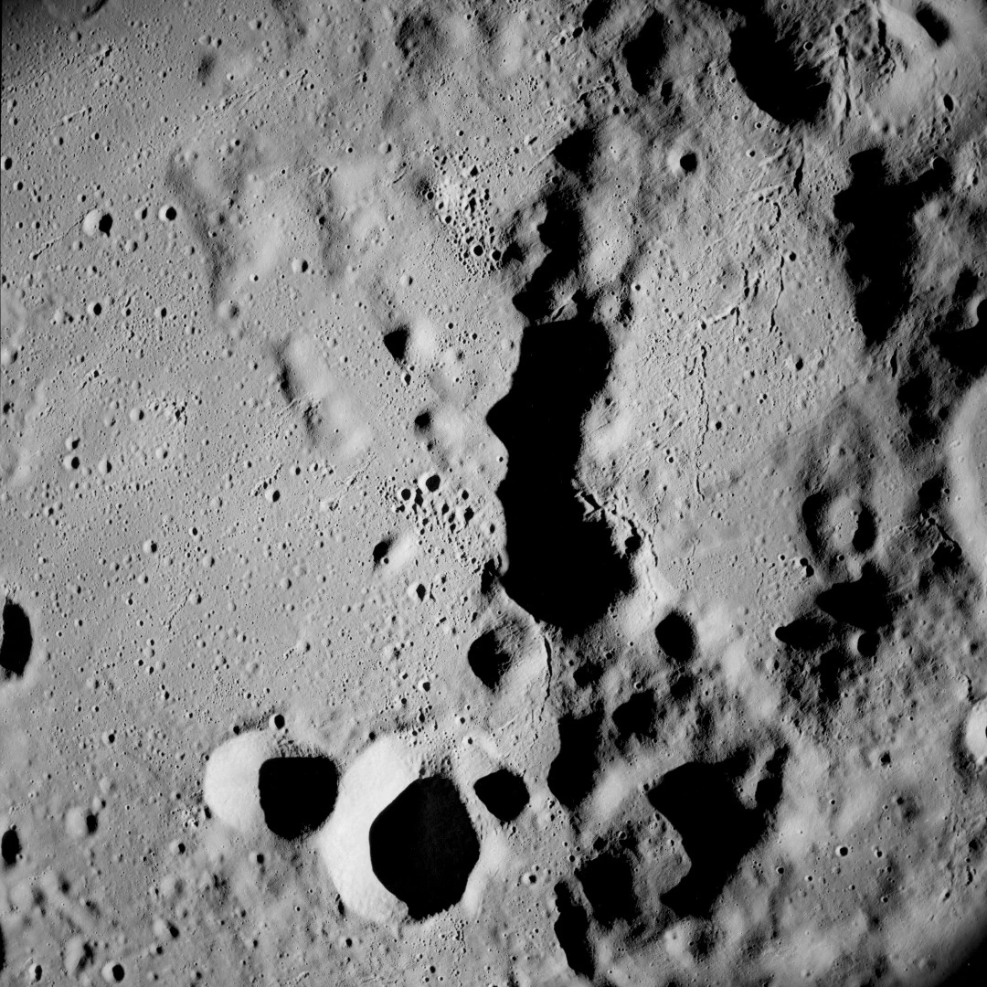 Far side of the Moon seen from Apollo 8