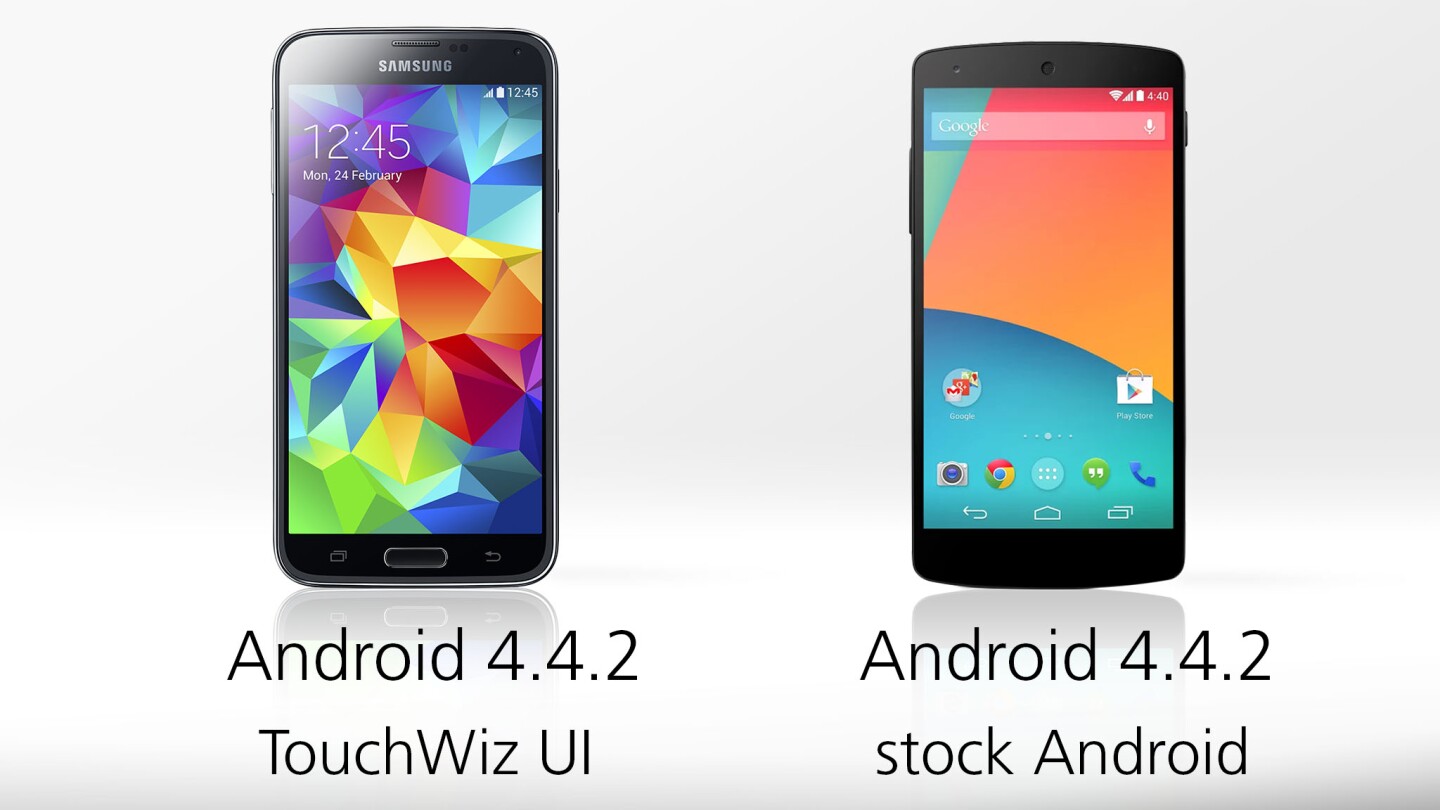 Software versions for each handset