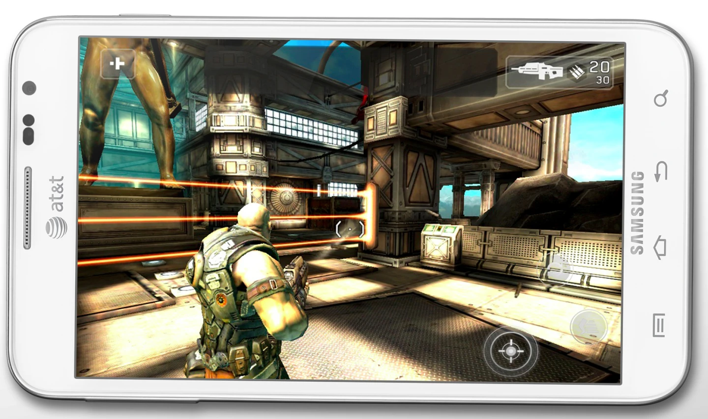 Shadowgun's gameplay isn't the deepest, but its graphics are astounding