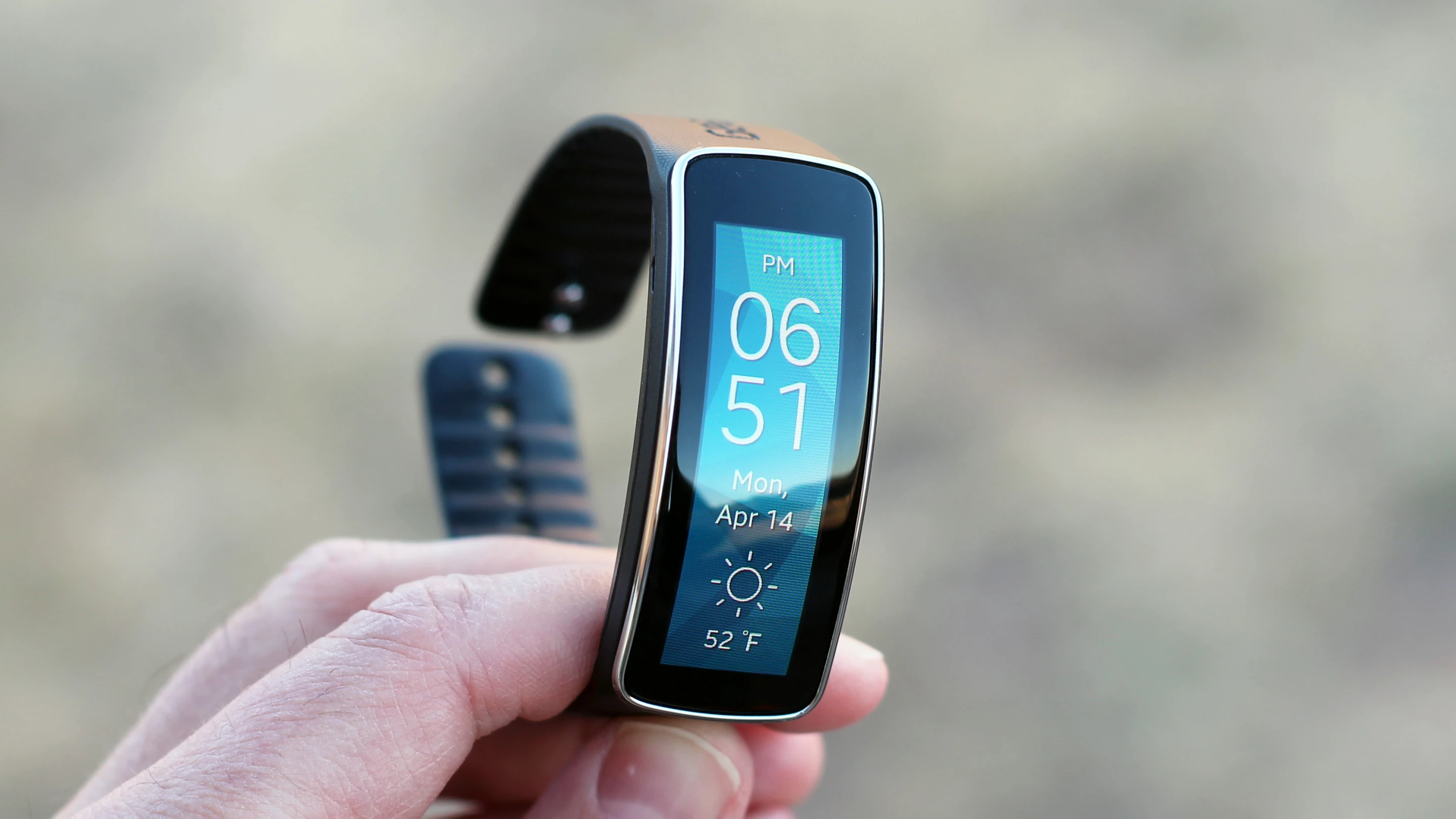 You can set the Fit's display to display vertically, though I don't think it looks quite as good that way