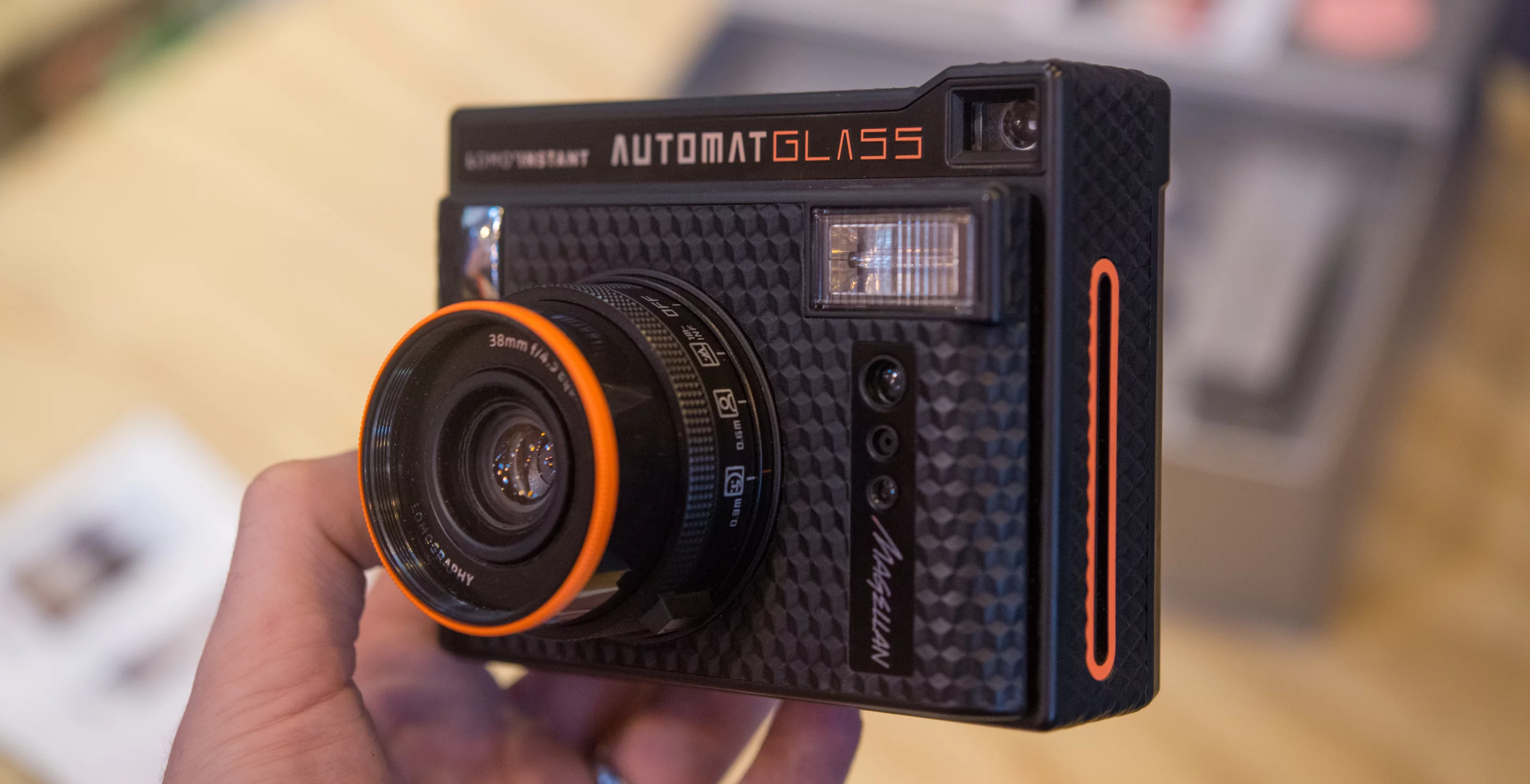 The Lomo'Instant Automat Glass Magellan was on show at The Photogrpahy Show 2017 ahead of its release in April