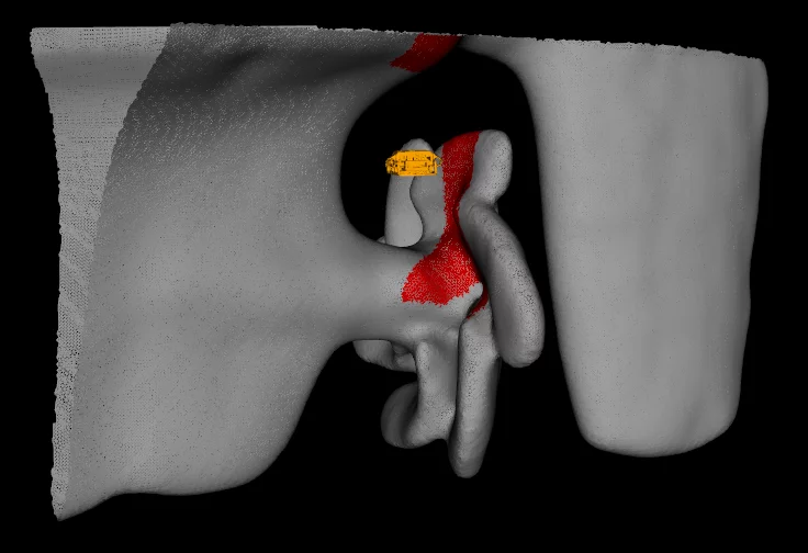 Underwater model of a ship's propeller created using algorithms developed by MIT researchers (Image: Franz Hover, Brendan Englot)