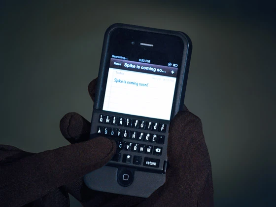 The Spike keyboard can be used with gloves