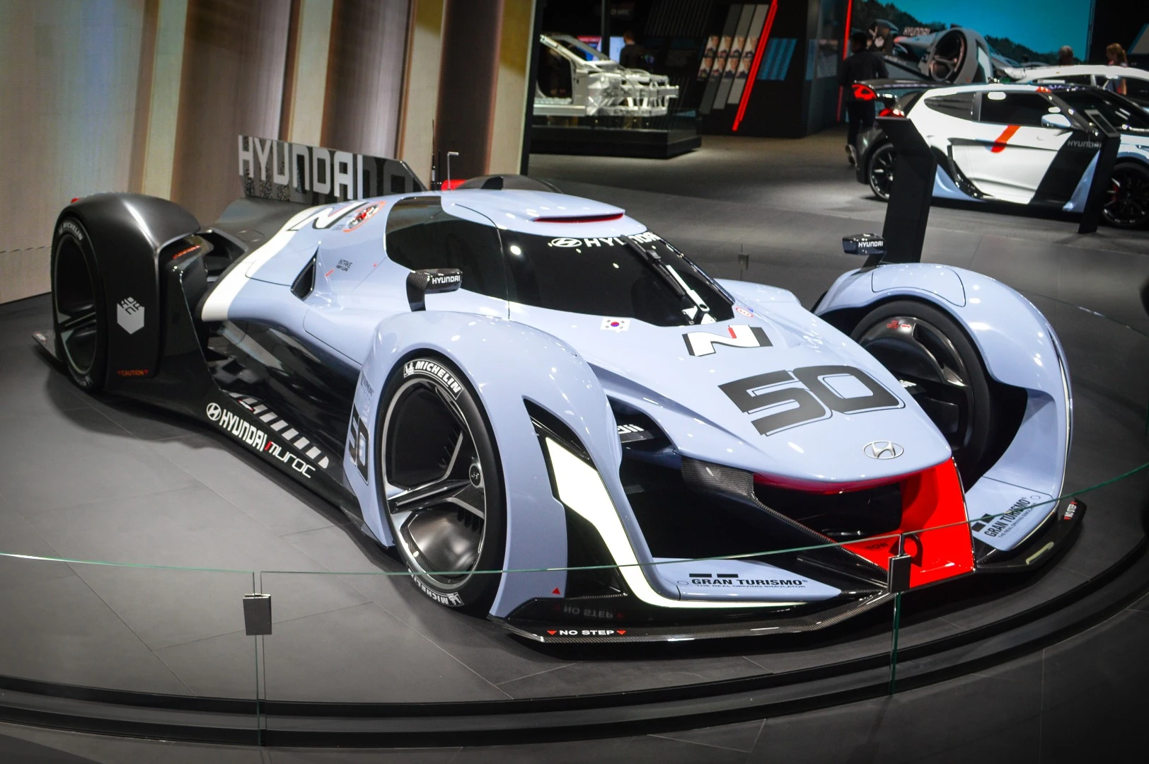 Hyundai says the N 2025 Vision Gran Turismo "blurs the line between air and asphalt"