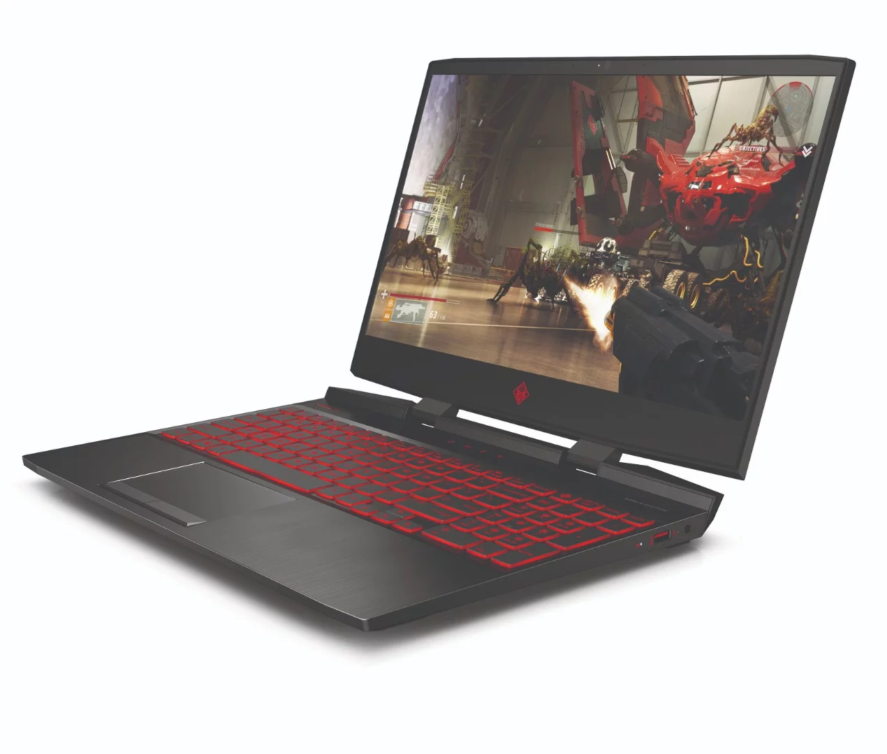 The Omen 15 gaming laptop boasts 8th Gen Intel Core i5+ and i7+ processor options, Nvidia GeForce GTX 1070 Max-Q graphics and up to 32 GB of RAM