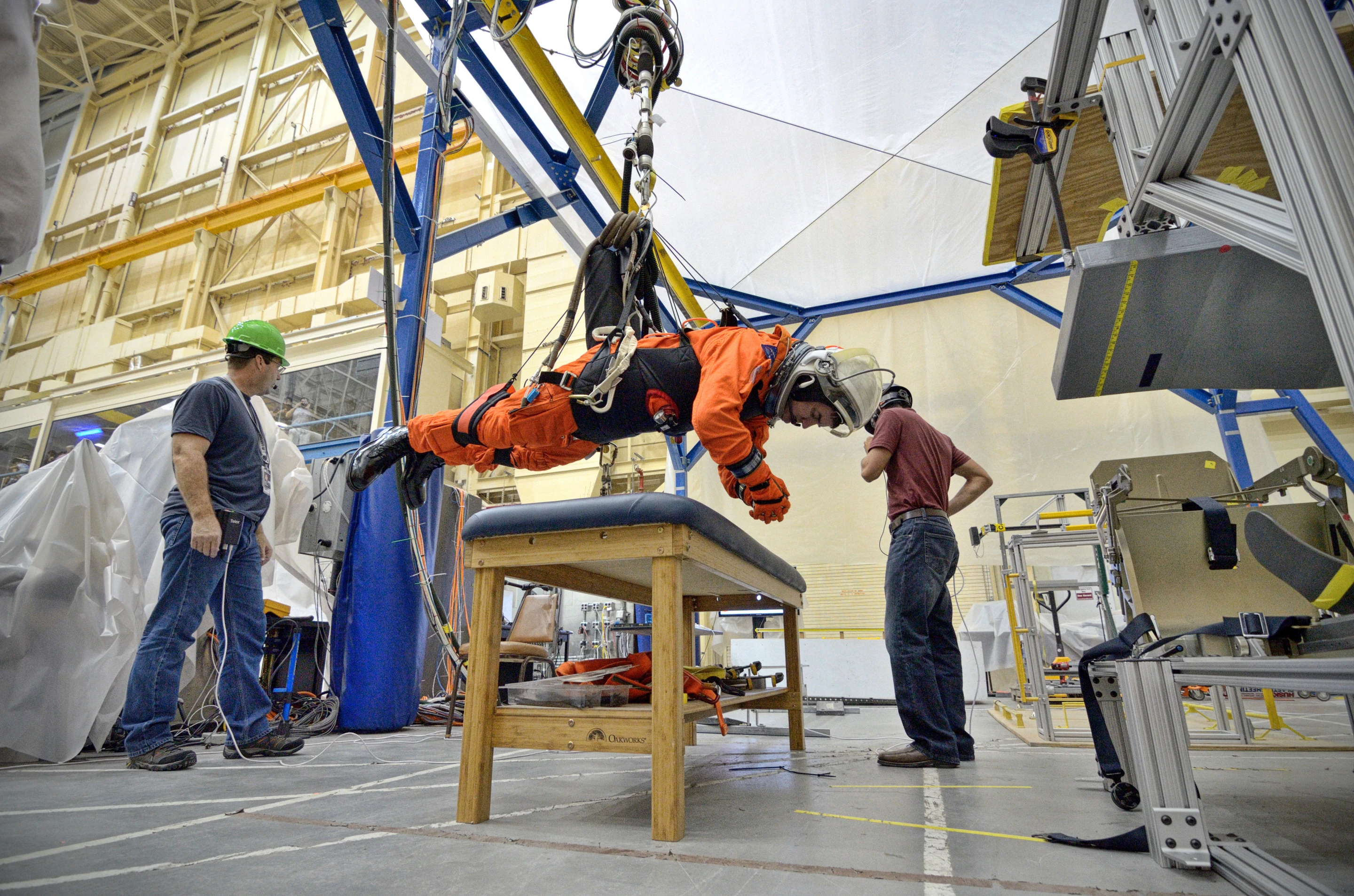 A working test for the new suit (Image: NASA)