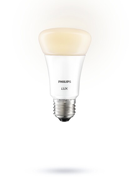 Philips is also launching hue lux, a bright white-only version of the traditional hue bulb