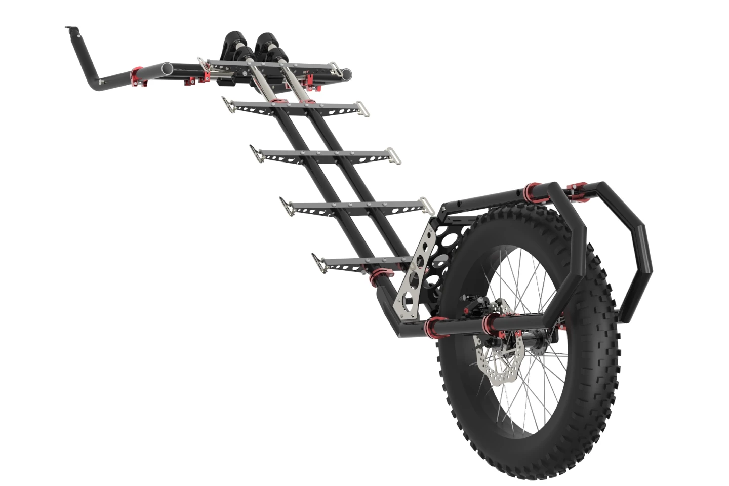 Pictured here unloaded, the Monowalker Fatmate can be equipped with a rear rack