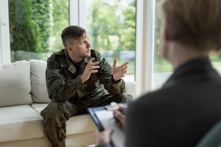 PTSD is currently diagnosed via interviews or self-reports, although these are both subjective