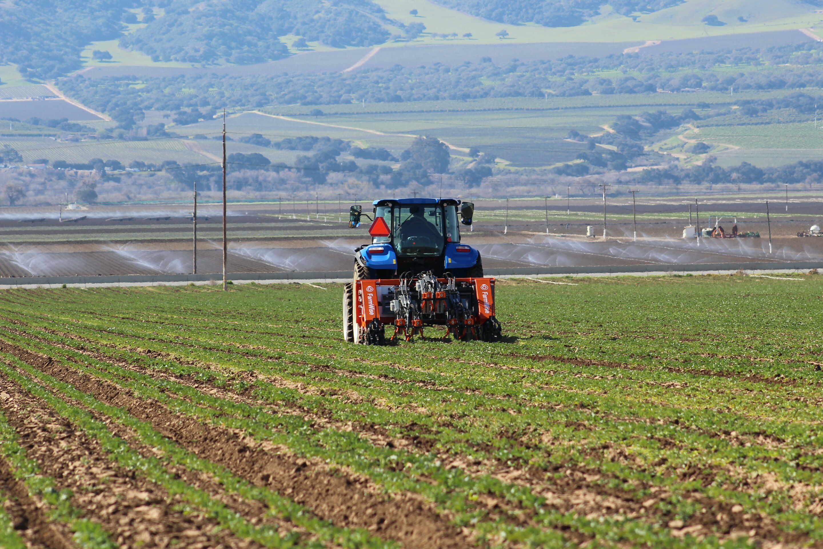 Tractortowed Vulcan automatically spots and pulls weeds