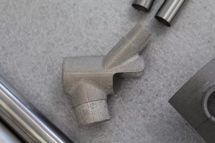 Titanium parts for Flying Machine's F-One 3D-printed titanium bicycle