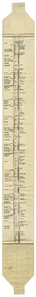 The checklist was in a scrolling format