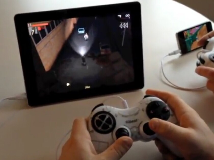 Aftermath on an iPad using the 60beat GamePad