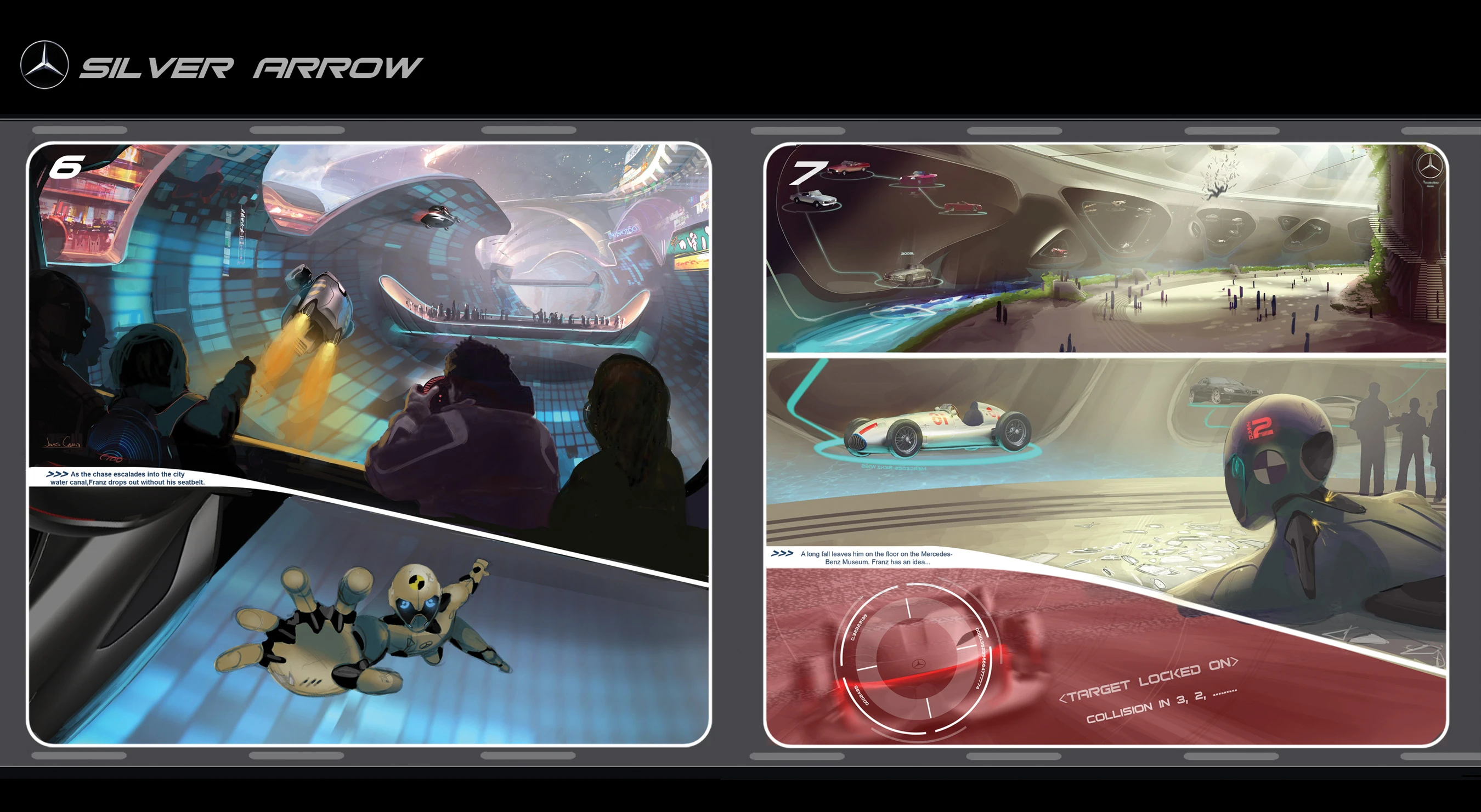 Silver Lightning storyboard (Image: Mercedes-Benz Research & Development North America)