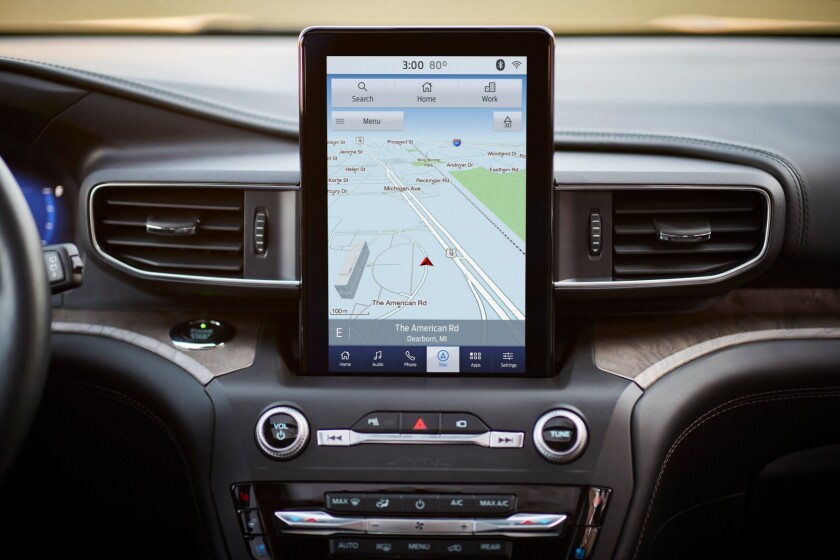 Available in the Explorer are things like a 10.1-inch infotainment screen with capacitive glass and Ford’s latest park assist feature