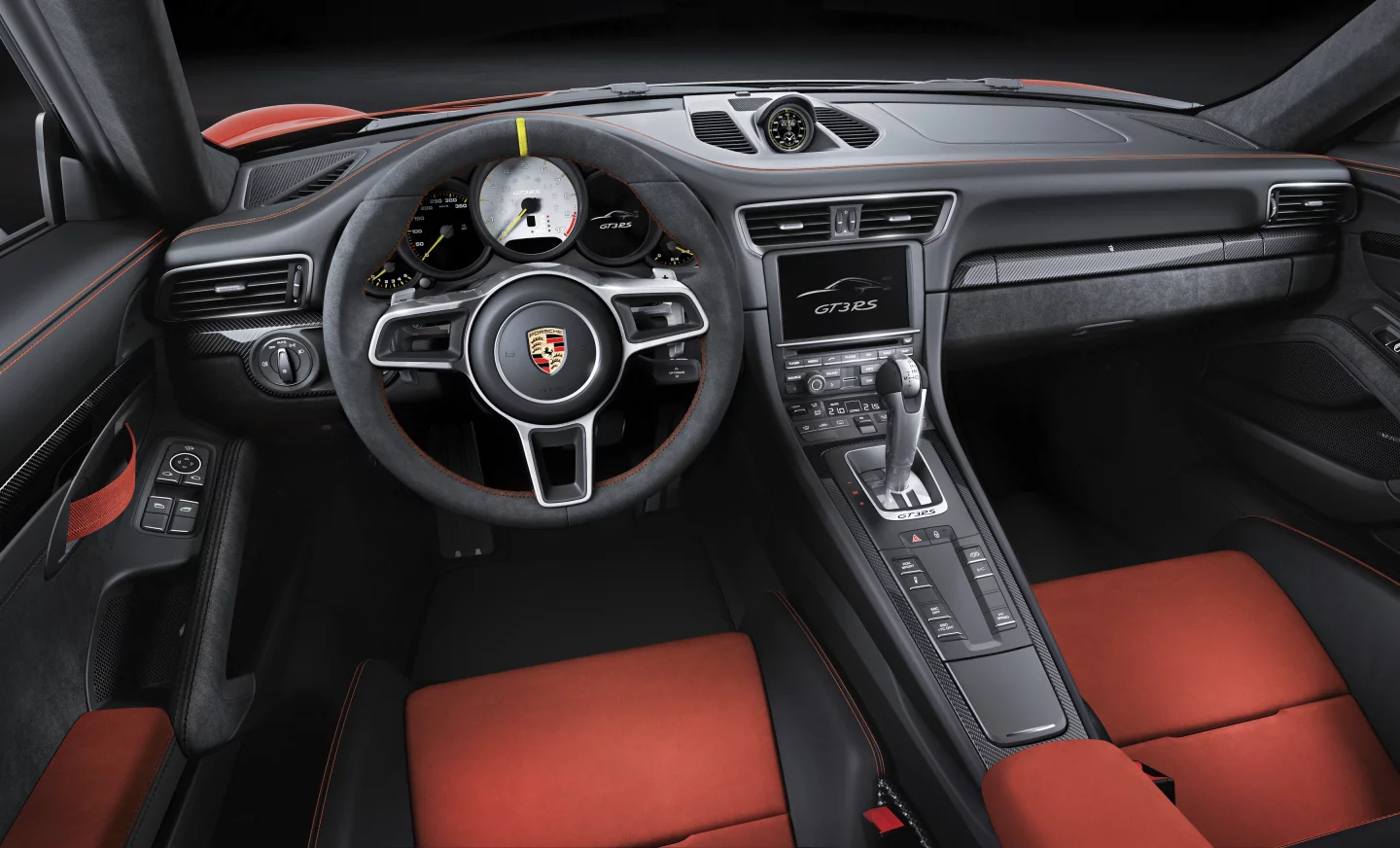 The interior looks very similar to that of the less-focused GT3