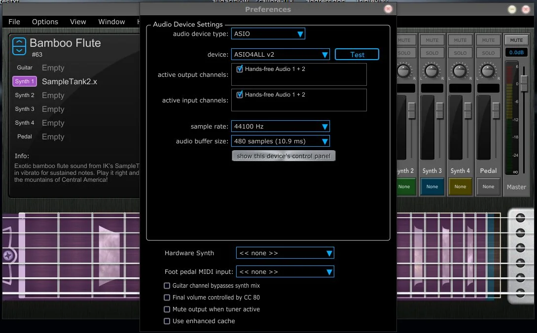 The first order of business is to adjust sample rate and audio resolution below (Image: Paul Ridden/Gizmag)