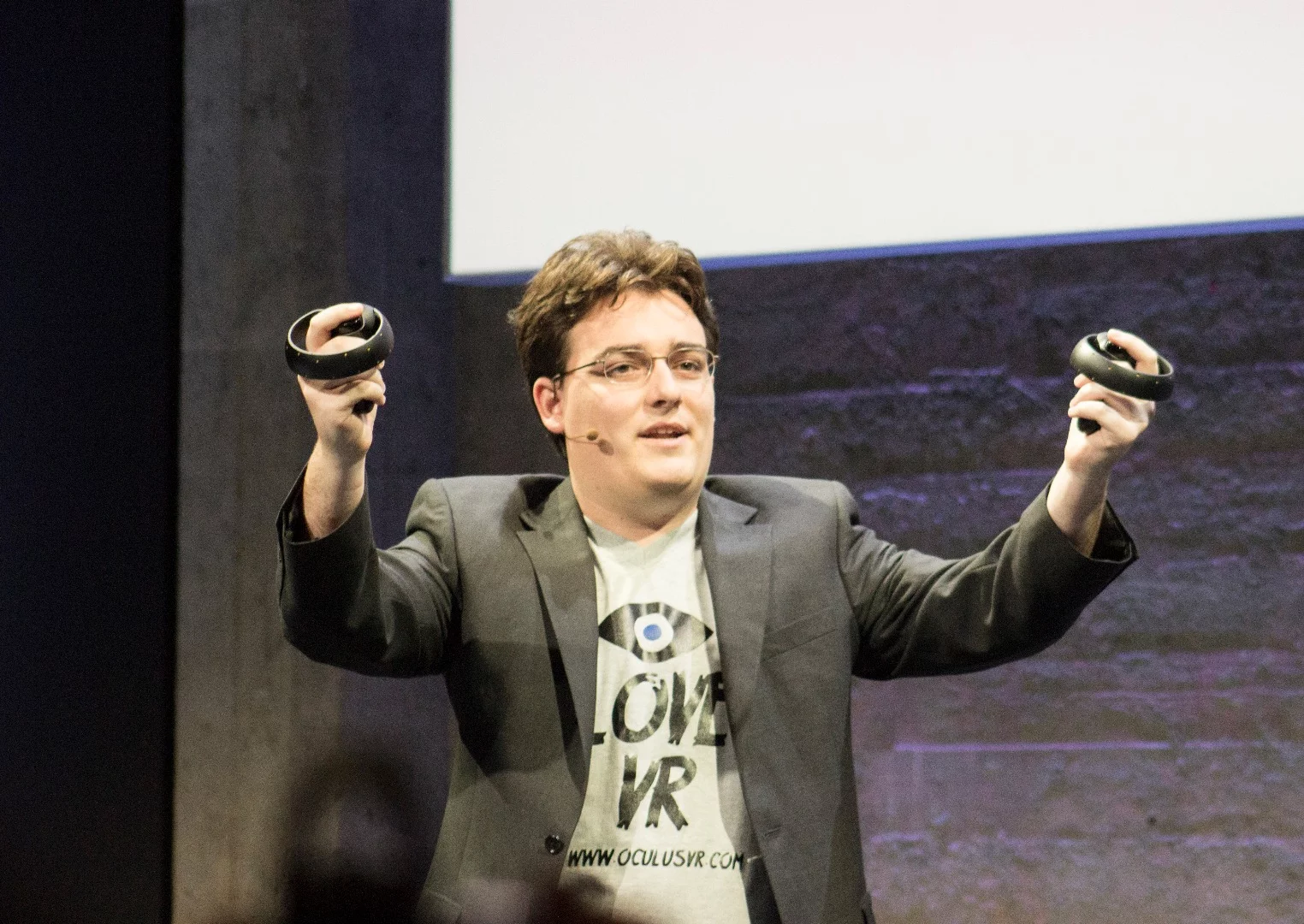 Founder Palmer Luckey introducing the world to Oculus Touch