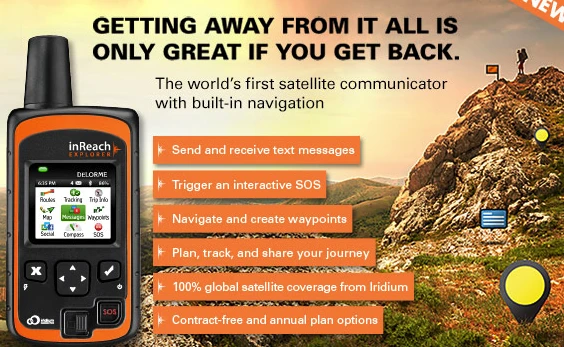 The all-new DeLorme inReach Explorer