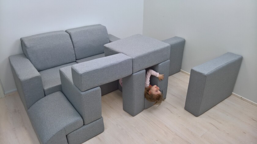 The modules are frameless and don't have any hard corners or parts, making them safe for children aged four and over