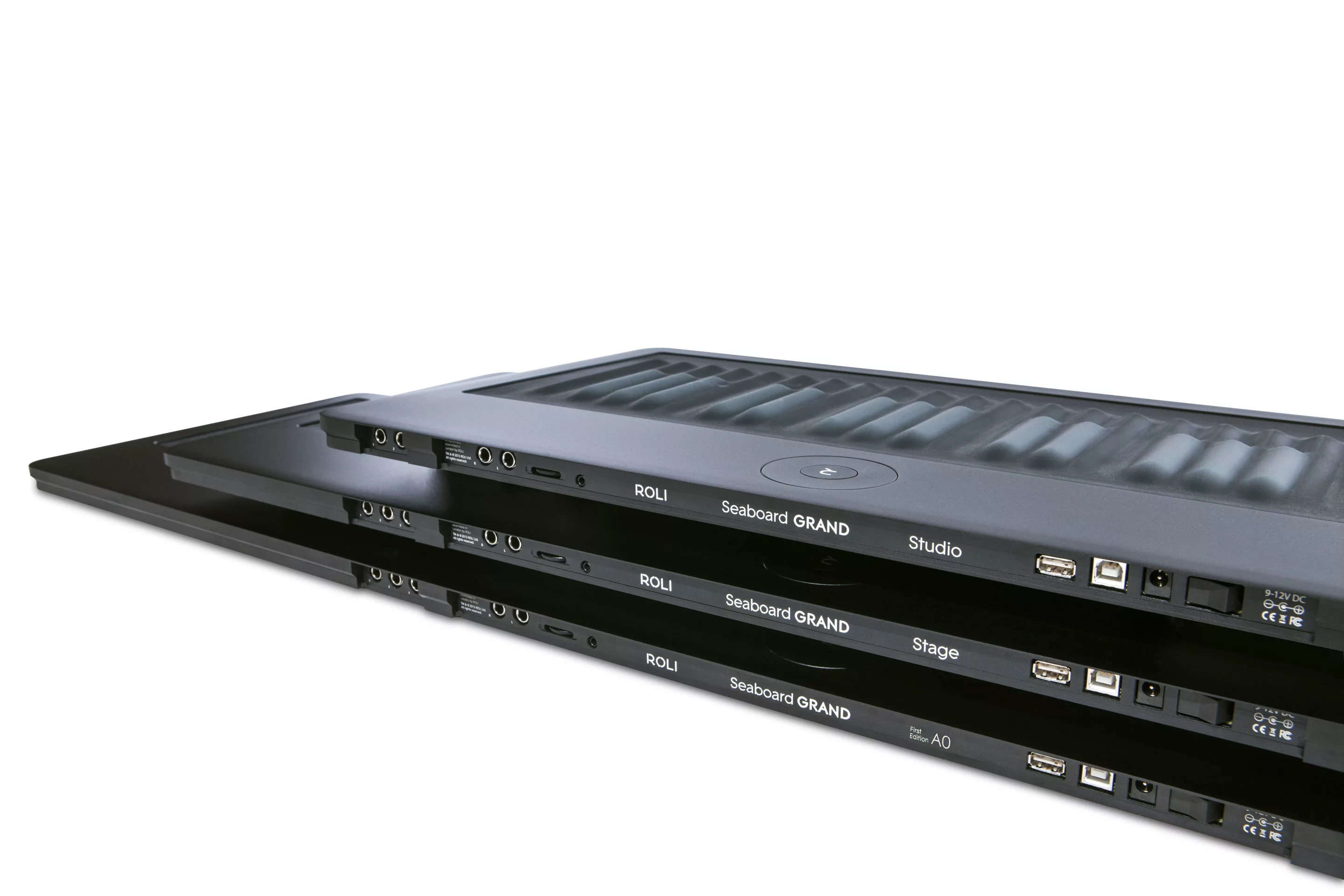 The three versions of the new Seaboard GRAND from ROLI