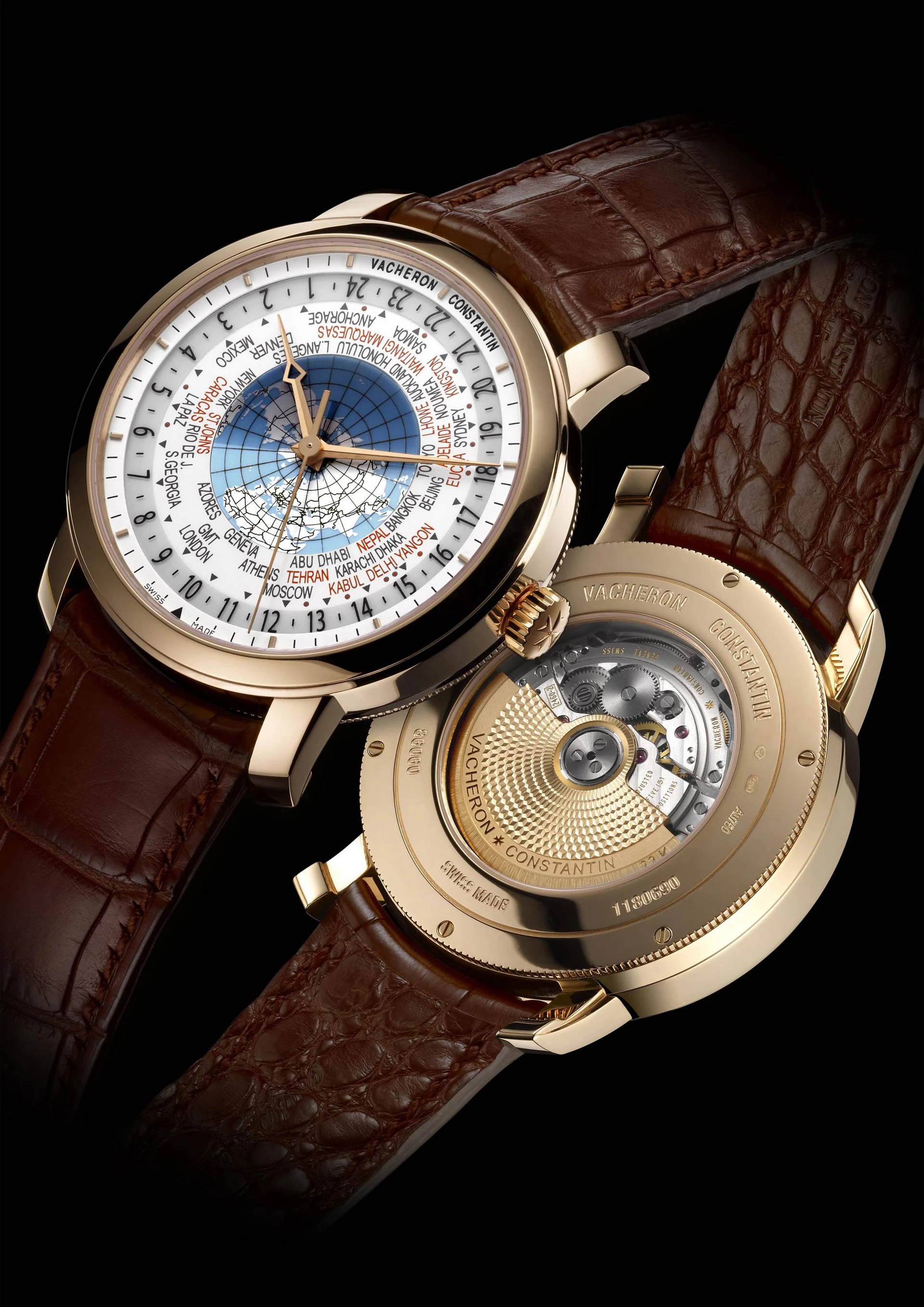 Vacheron Constantin's Patrimony Traditionnelle World Time model tells the time in all the world's 37 time zones
