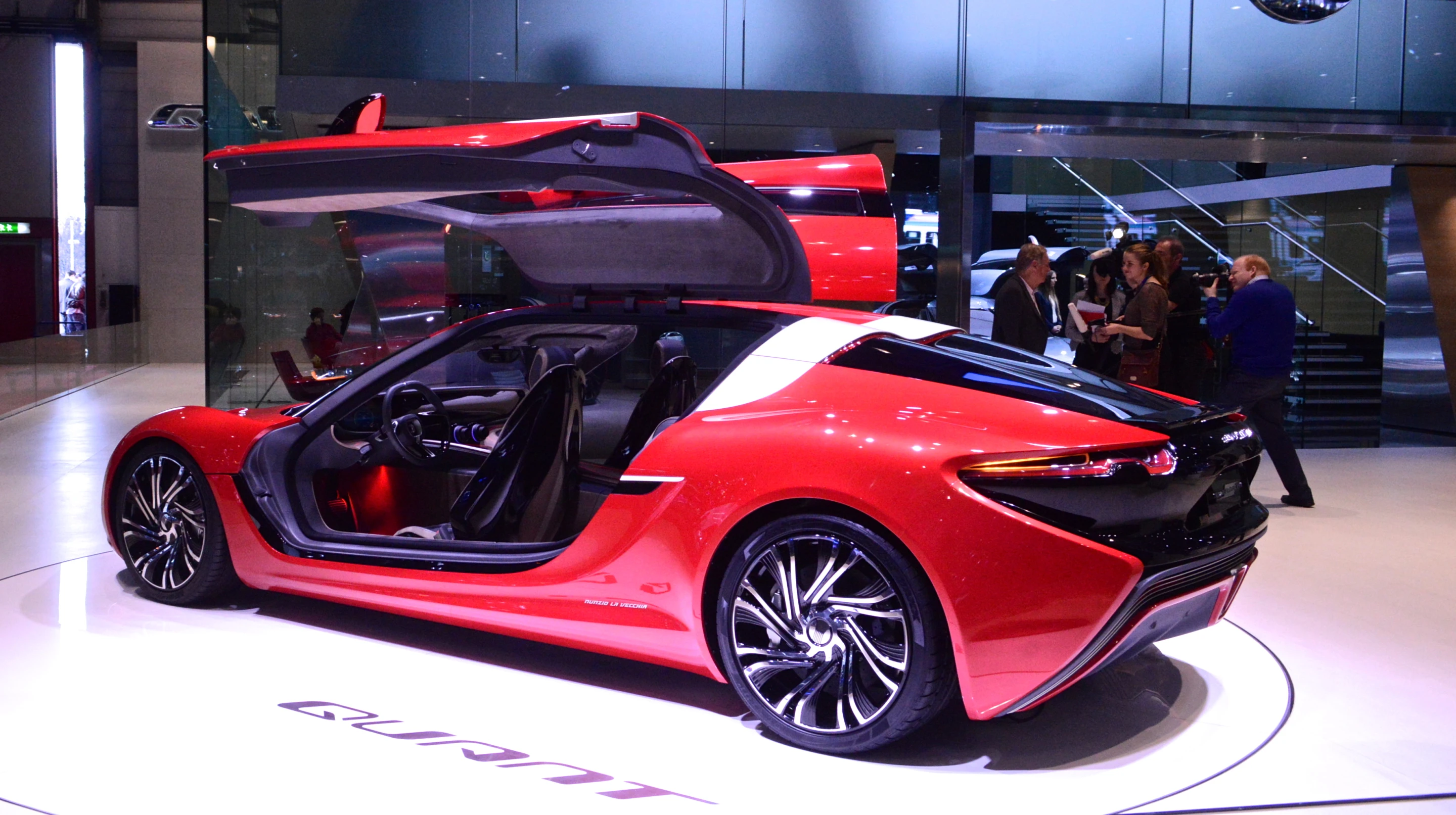 Nanoflowcell's 186-mph (300-km/h) top speed estimate isn't quite as ambitious as the 236-mph (380-km/h) it was estimating for last year's Quant E (Photo: C.C. Weiss/Gizmag.com)