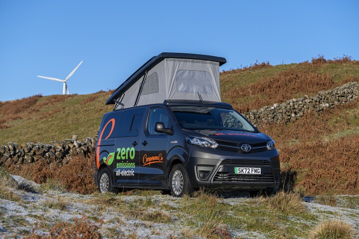The Campervan Co Eco Proace Revolution debuts as a four-berth fully electric camper van