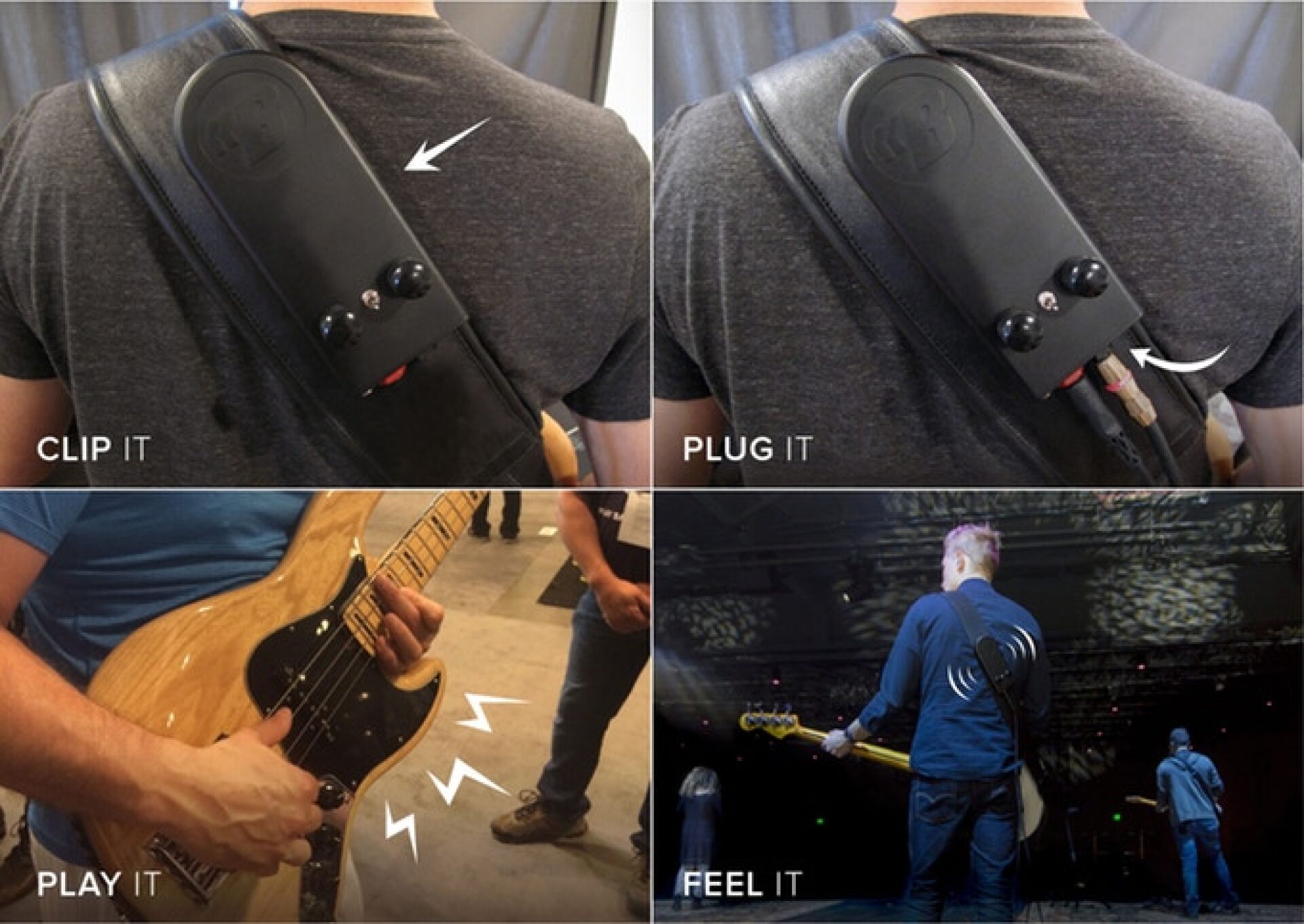 BackBeat wearable subwoofer lets bass players feel the noise