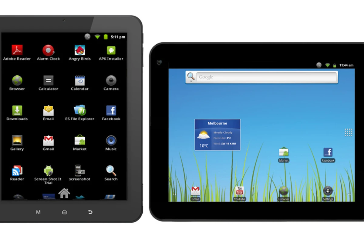Kogan's Agora tablet lineup now includes 8- and 10-inch models (not to relative scale)