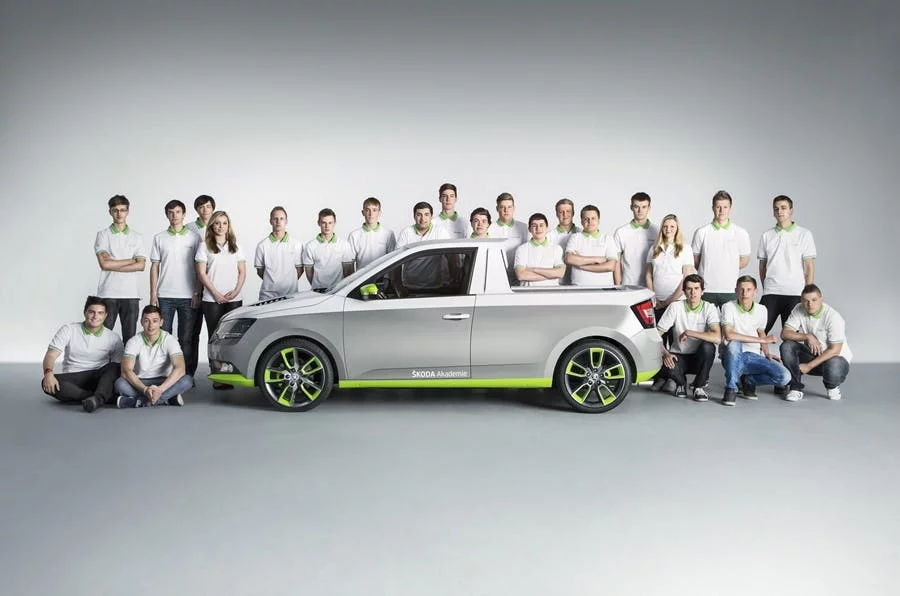 The Funstar with the team of students responsible for its creation in 2015