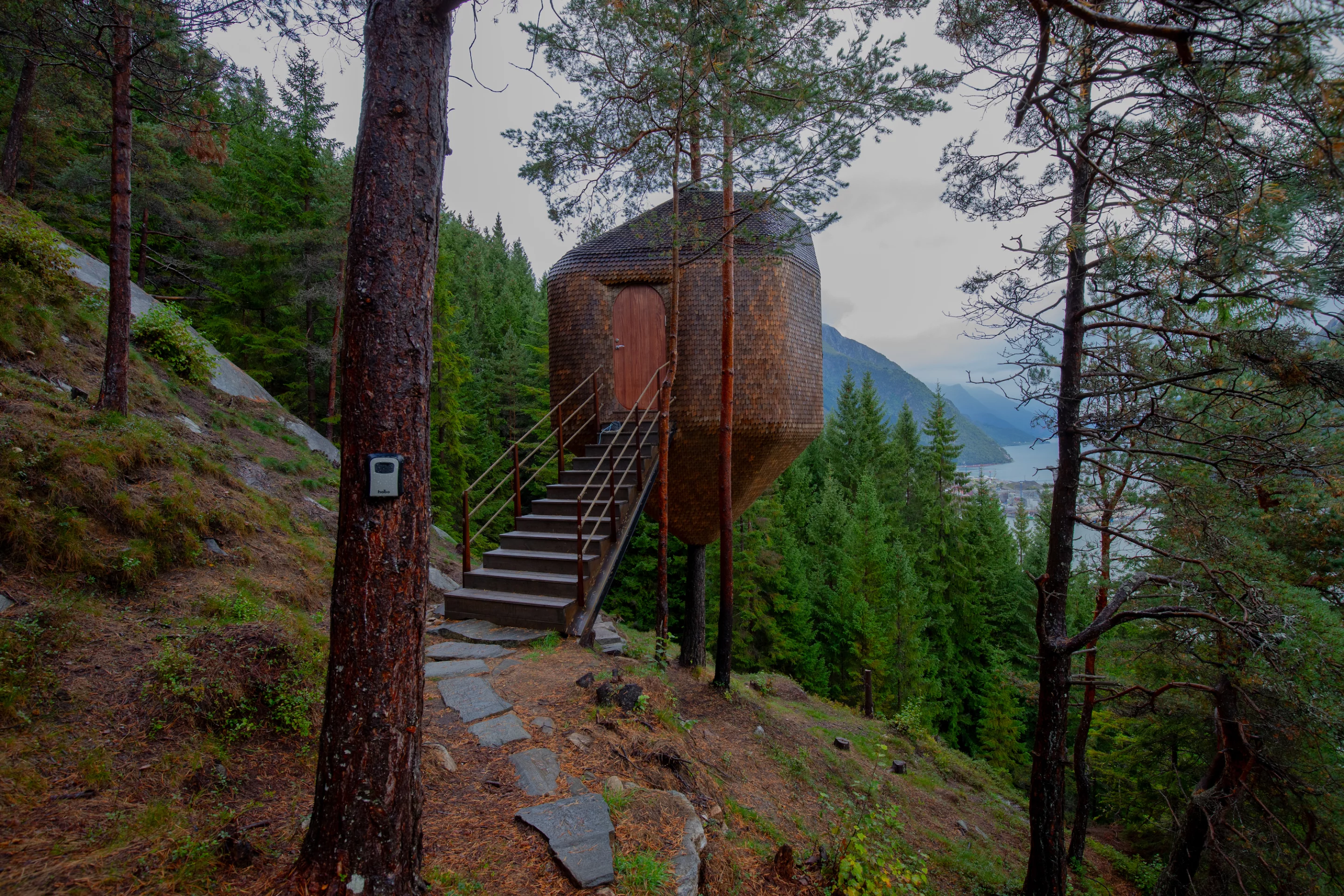 Each of the Woodnest Mountaintops' exteriors are finished in 18,000 individual timber shingles