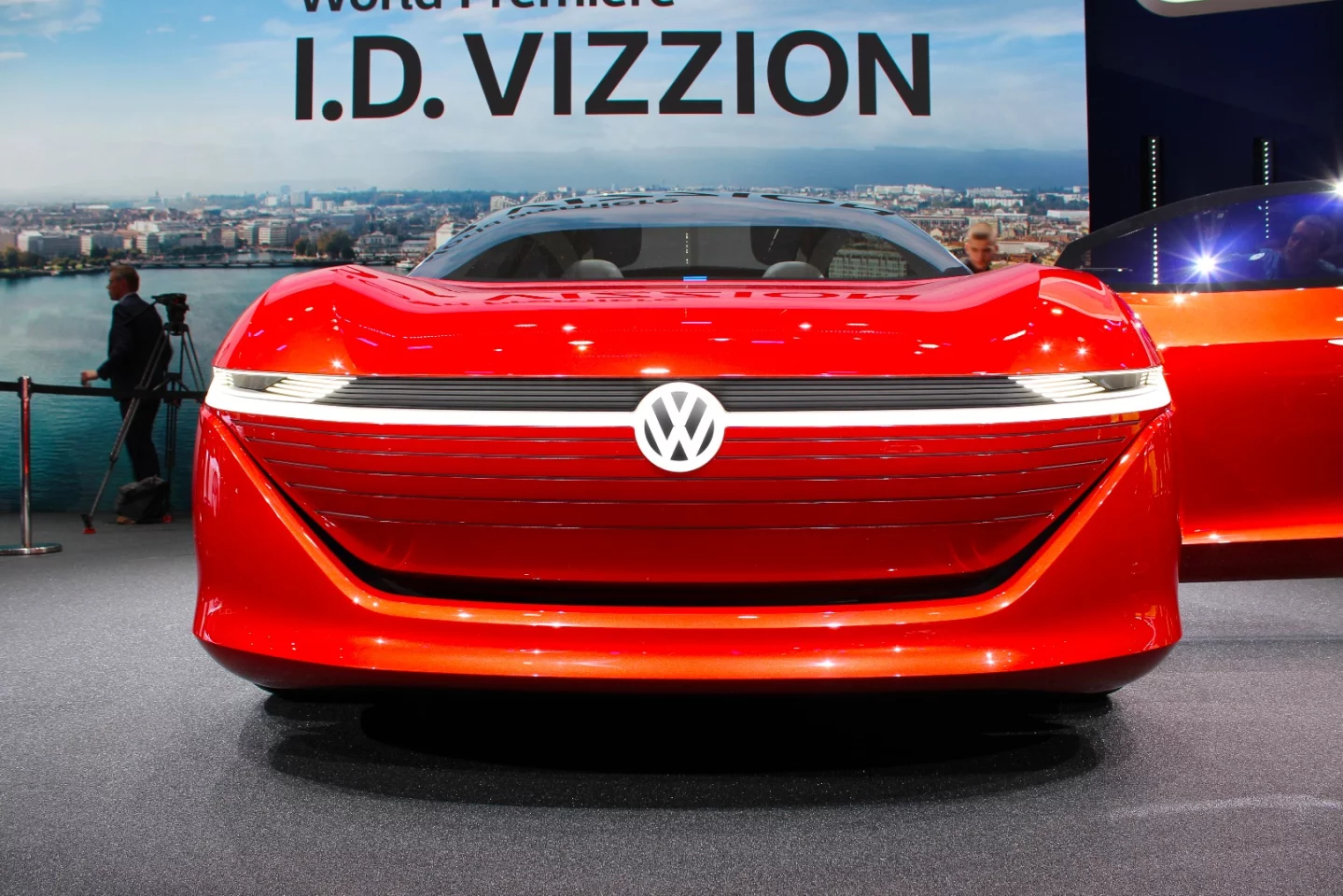The Volkswagen I.D. Vizzion Concept debuts at the 2018 Geneva Motor Show