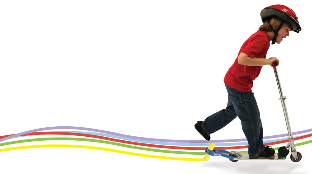 The scooter version attaches into the socket heads of the rear axle bolts