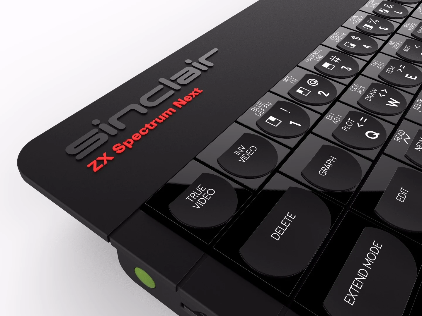 Thanks to a charitable donation promised by SpecNext, the ZX Spectrum Next sports the name Sinclair up top