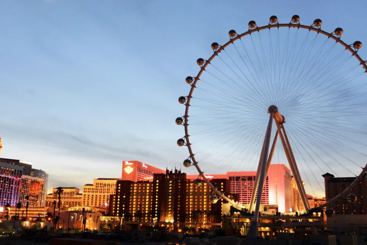 The High Roller observation wheel in Las Vegas is the world's tallest