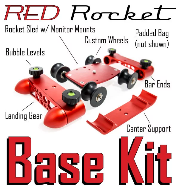 The components of the Red Rocket Base Kit