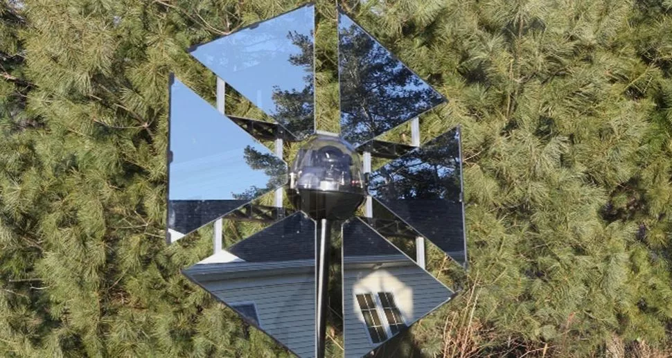 The Sunflower is a heliostat designed for residential use