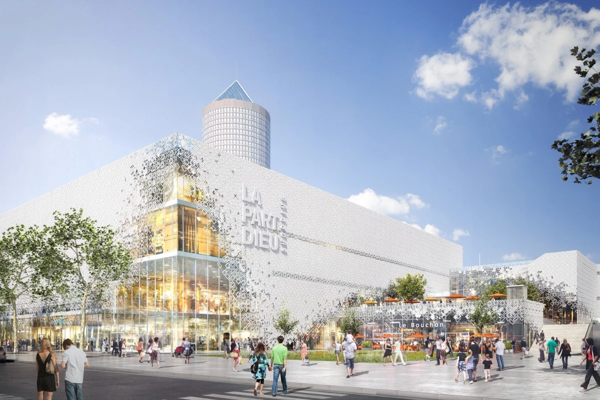 MVRDV says its design is aimed at better integrating the Part-Dieu shopping center with the surrounding urban fabric